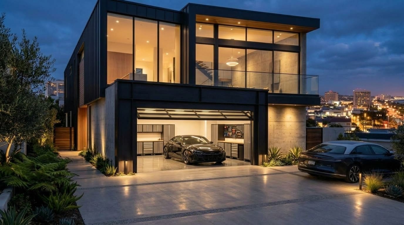 Marcos Pro Garage Door Overhead Garage Door Gliding Open in Schaumburg, IL